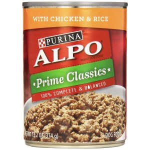 Purina Alpo Prime Classics Wet Dog Food With Chicken & Rice 13.2 oz. Can