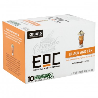 EOC K-Cup Pods Black and Tan Medium Roast Coffee