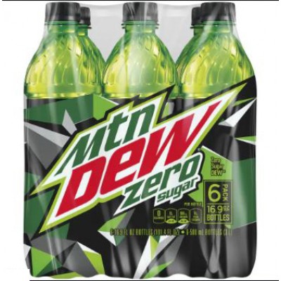 Diet Mountain Dew Low Calorie Soda - 6 Pack Plastic Bottles