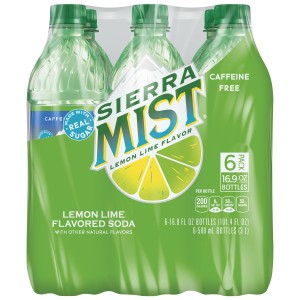 Sierra Mist Lemon Lime Soda - 6 Pack Plastic Bottles