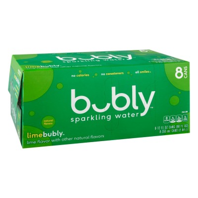 Bubly Lime Sparkling Water - 8 Pack Cans