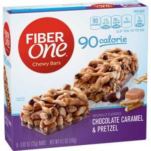 Fiber One 90 Calorie Chocolate Caramel and Pretzel Bars