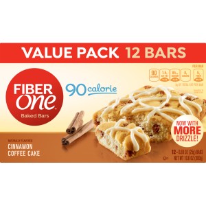 Fiber One Cinnamon Coffee Cake 90 Calorie Bar Value Pack