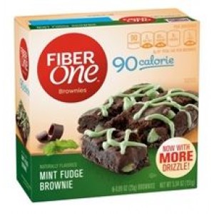 Fiber One 90 Calorie Mint Fudge Brownies