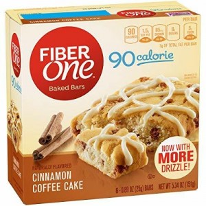 Fiber One Cinnamon Coffee Cake 90 Calorie Bar - 6 Count