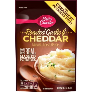 Betty Crocker Mashed Potatoes - Roasted Garlic & Cheddar