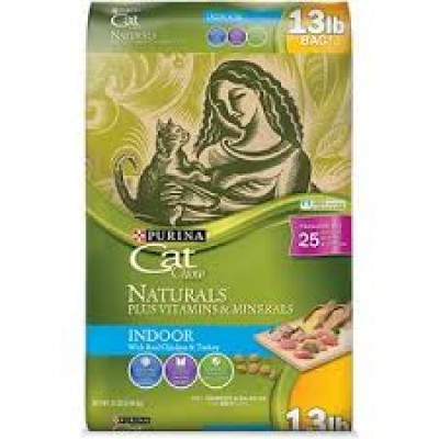 Purina Cat Chow Naturals Dry Cat Food Original Plus Vitamins & Minerals 13 LB. Bag