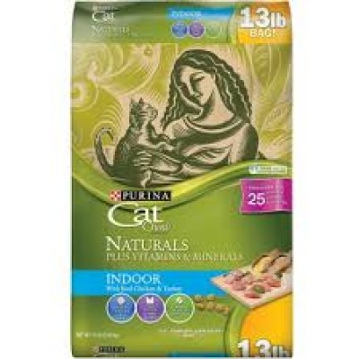 Purina Cat Chow Naturals Dry Cat Food Indoor Plus Vitamins & Minerals 13 lb. Bag