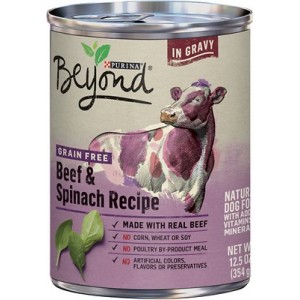 Purina Beef & Spinach Recipe in Gravy 12.5 oz. Can