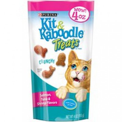 Purina Kit & Kaboodle Crunchy Treats Salmon Tuna & Shrimp