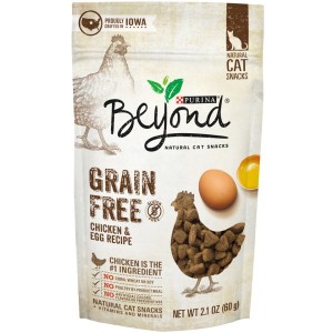 Purina Beyond Grain Free Cat Treats Chicken & Egg Recipe Natural 2.1 oz. Pouch