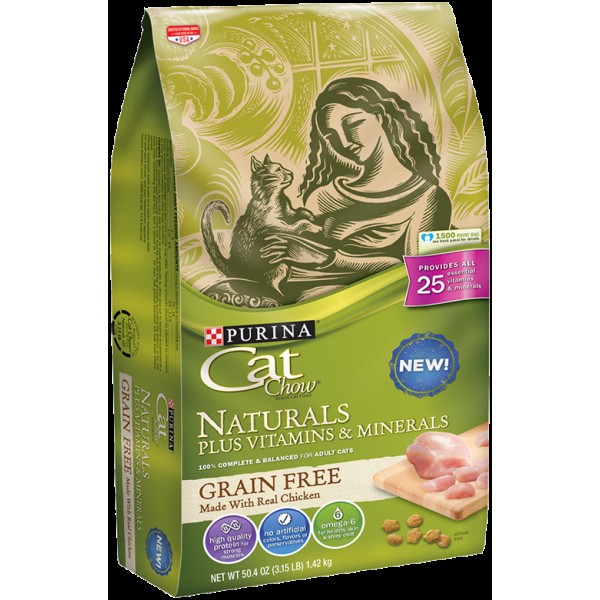 purina grain free cat chow