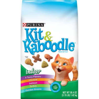 Purina Kit & Kaboodle Dry Cat Food Indoor Adult - 3.15 lb. Bag