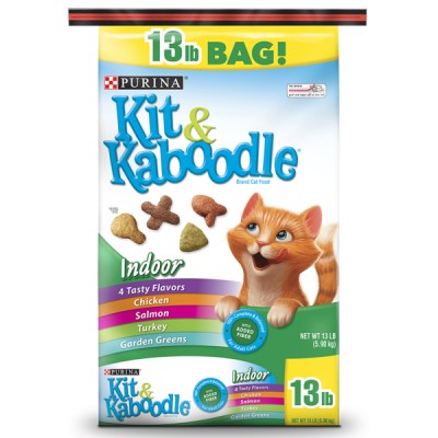 Purina Kit & Kaboodle Dry Cat Food Indoor Adult Cat Food - 13 lb. Bag