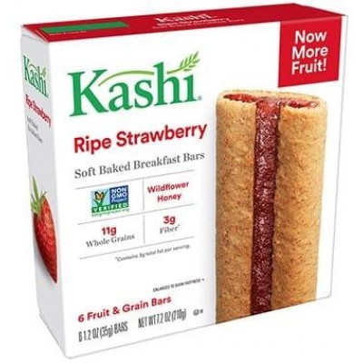 Kashi Ripe Strawberry Soft-Baked Cereal Bars - 6 Pack
