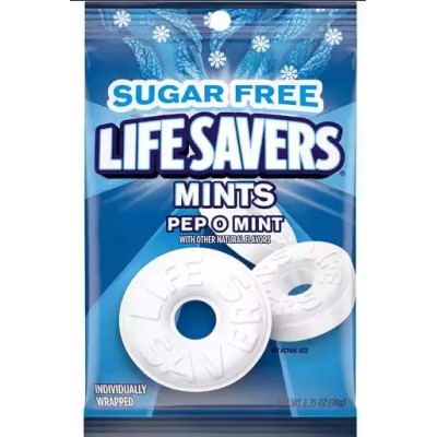 Life Savers Pep O Mint Sugar Free Candy Bag