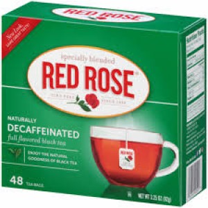 Red Rose Naturally Decaffeinated Tea Bags