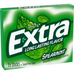 Extra Spearmint Sugarfree Gum - 15 Pieces