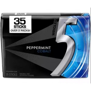 5 Gum Peppermint Cobalt Sugarfree Gum - 35 Stick Pack