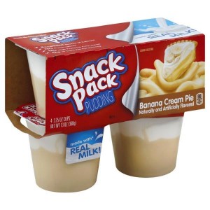 Snack Pack Pudding Banana Cream Pie