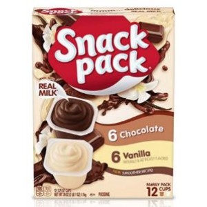 Snack Pack Pudding Chocolate Vanilla Family Pack