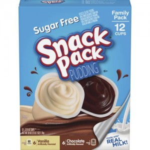 Snack Pack Pudding - Sugar Free Chocolate Vanilla