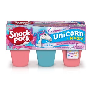 Snack Pack Pudding - Unicorn Magic, 6 ct