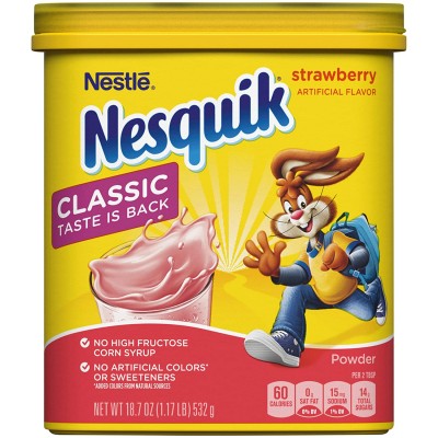 NESQUIK Strawberry Flavor Powder Drink Mix
