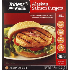 Trident Seafoods Alaskan Salmon Burgers