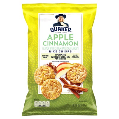 Quaker Popped Rice Snack Apple Cinnamon