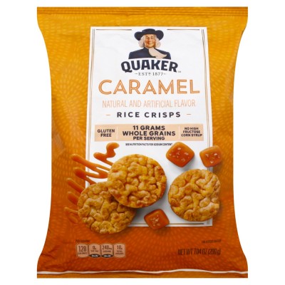 Quaker Popped Rice Snack Caramel Corn