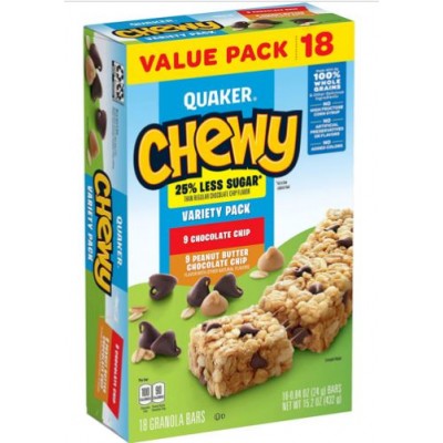 Quaker Chewy Granola Bars - Low Sugar Variety Pack