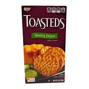 Keebler Toasteds Crackers - Savory Onion