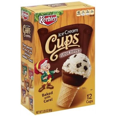 Keebler Ice Cream Cups - Fudge Dipped
