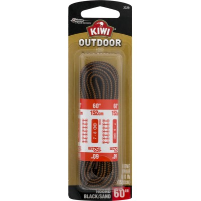 Kiwi Outdoor Round Laces Black/Sandstone 60 inch