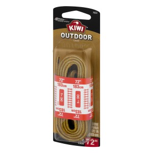 Kiwi Outdoor Square Leather Laces Golden Brown 72 inch