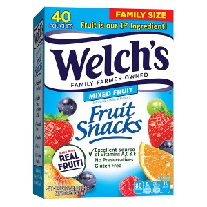 Welch's Fruit Snacks 40 Count Mixed