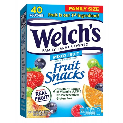 Welch's Fruit Snacks 40 Count Mixed