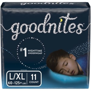 GoodNites Goodnites Boys' Bedwetting Underwear, L/XL, 11 Ct