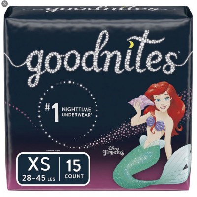 GoodNites Goodnites Girls' Bedwetting Underwear, XS, 15 Ct