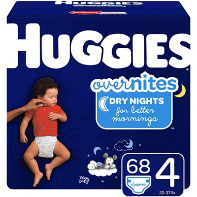 Huggies Huggies Overnites Nighttime Diapers, Size 4, 68 Ct