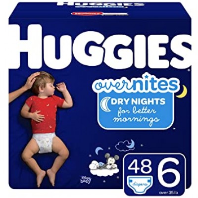Huggies Huggies Overnites Nighttime Diapers, Size 6, 48 Ct