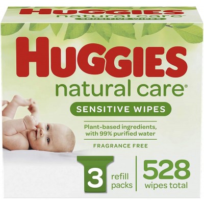 Huggies Huggies Natural Care Sensitive Wipes, 3 Pk, 528 Ct