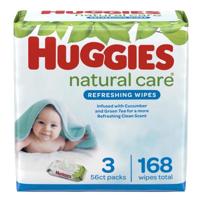 Huggies Huggies Natural Care Refreshing Wipes, 3 Pk, 168 C