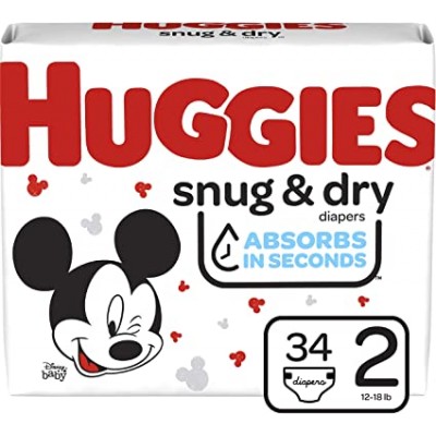 Huggies Snug & Dry Diapers Size 2 - Jumbo Pack