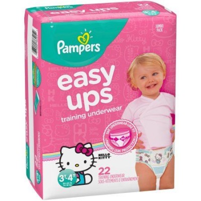 Pampers Easy Ups Girls Training Underwear Size 5