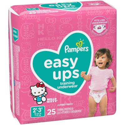 Pampers Easy Ups Girls Training Underwear Size 4