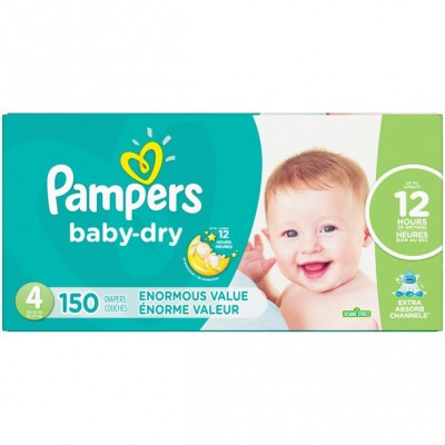 Pampers Baby Dry Diapers - Size 4