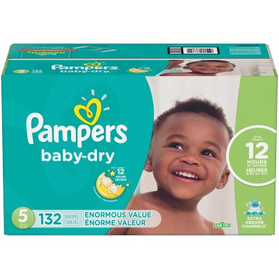 Pampers Baby Dry Diapers - Size 5