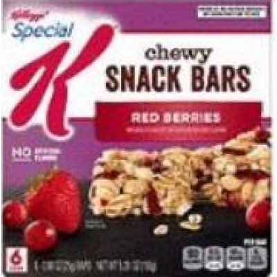 Kellogg's Red Berries Chewy Snack Bars - 6 count